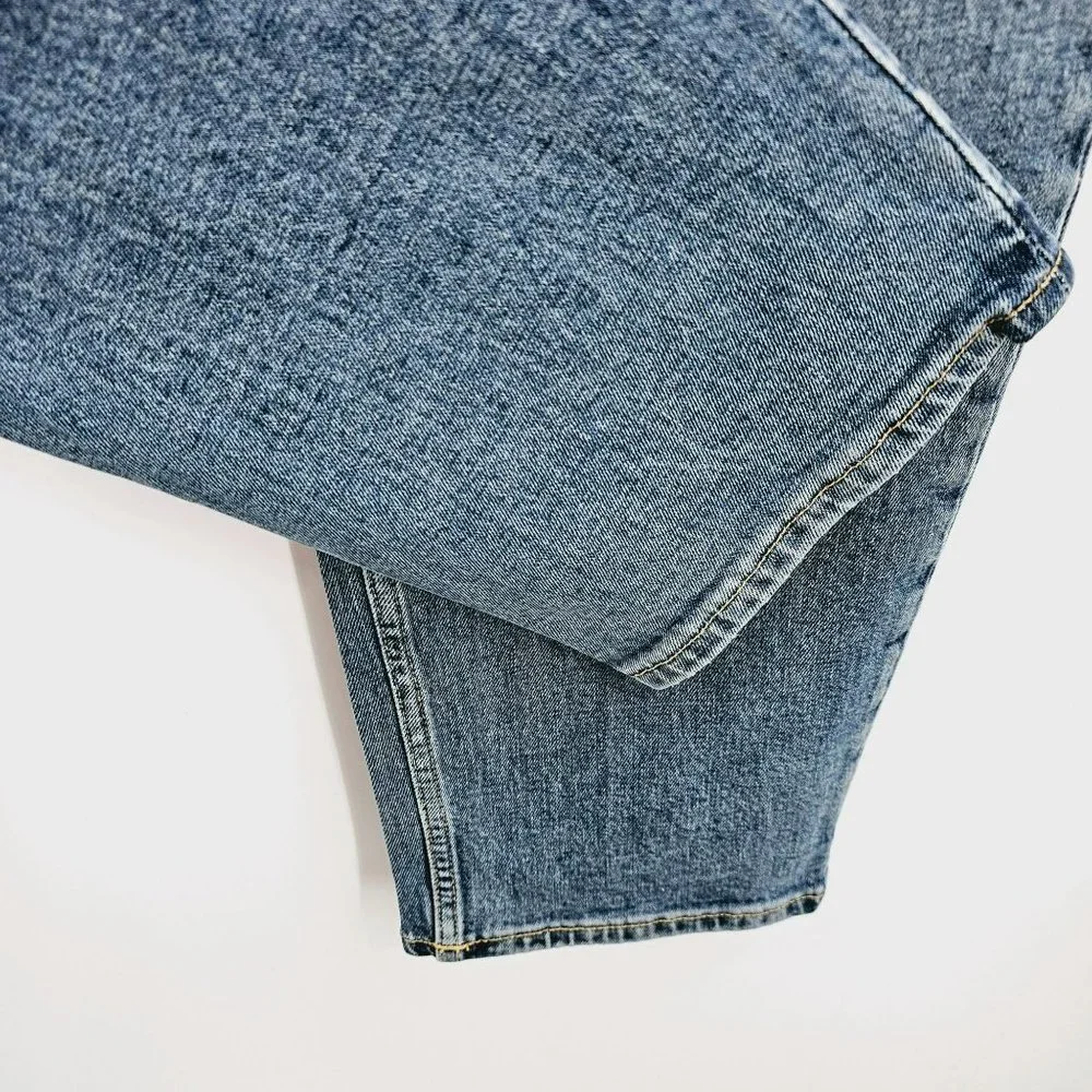 Everlane The Curvy Cheeky Jeans 31 Regular Blue Denim Organic Cotton High Rise
